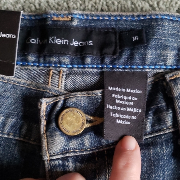 NWT Calvin Klein Sz 14 Capri jeans - Picture 2 of 6